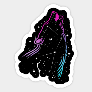 Wolf Constellation Sticker